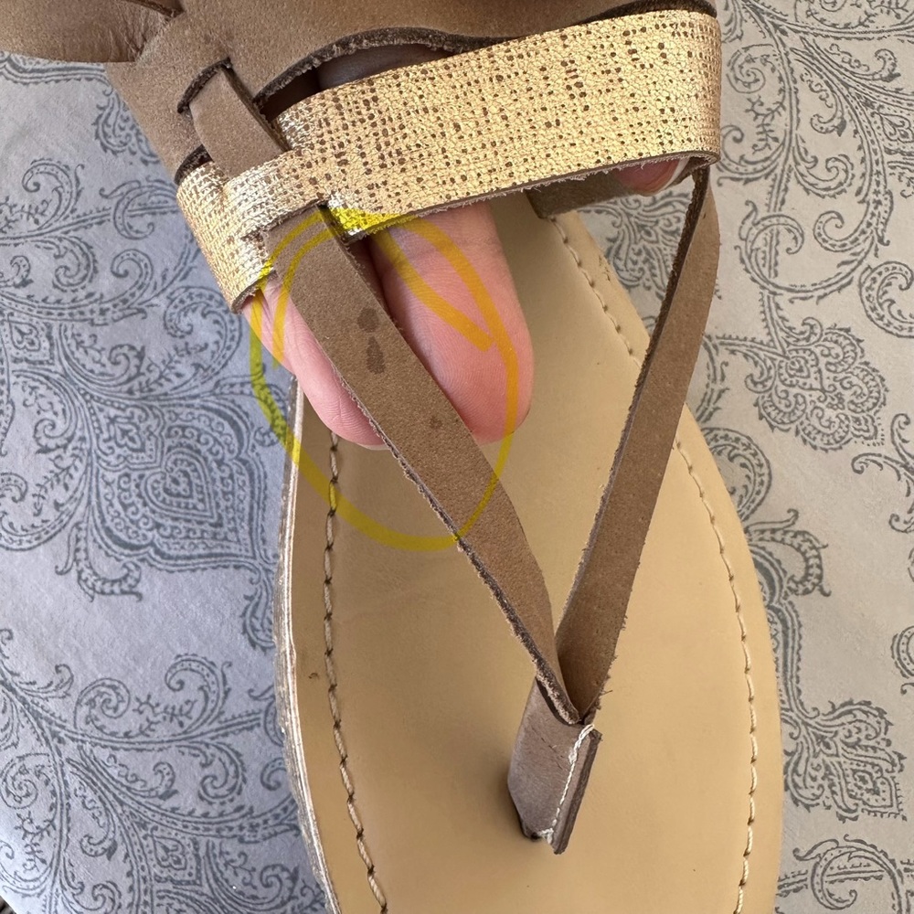 Diba True Simon Says Leather Flat Sandals - Picture 9 of 10